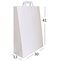 Bolsa Blanca de papel 41