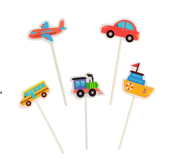 topper autos barcos avion niños torta