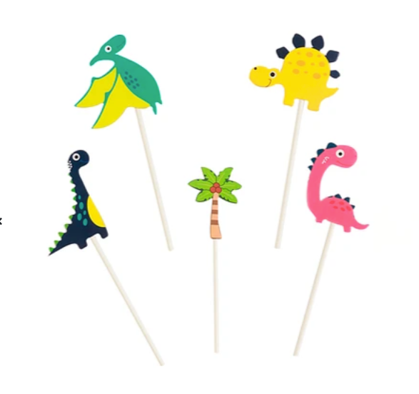 Topper Dinosaurio 5 Piezas