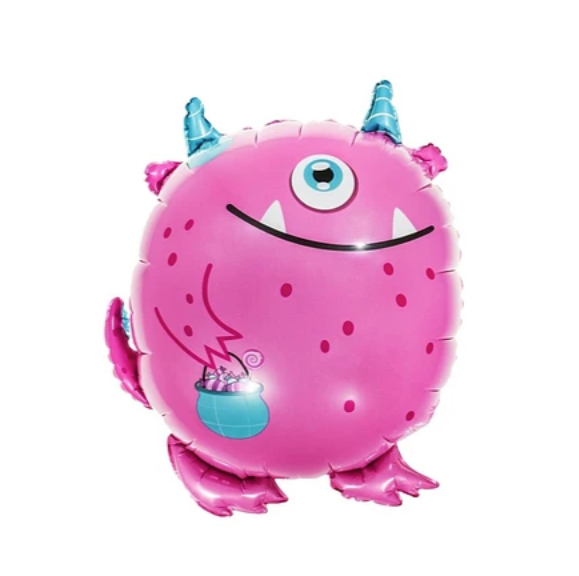 Globo Metálico Judy Alien Rosa 52X59 cm