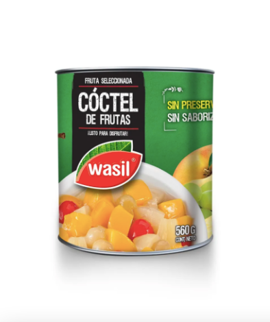 Coctel de Frutas Wasil 560 grs