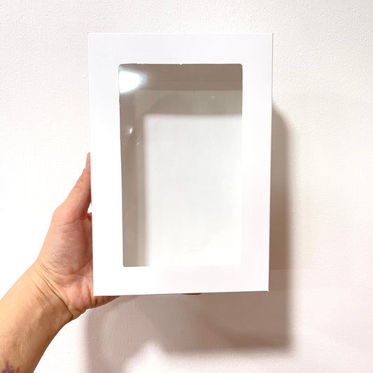 Caja Blanca 23x17x6 cm con ventana