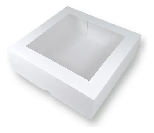 Caja Ventana Alfajores Bombones 19x19x4 cm
