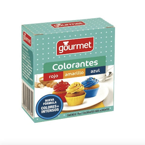 colorantes gourmet rojo azul amarillo concepcion