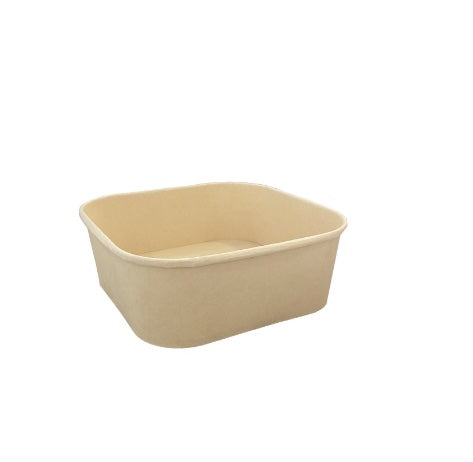 Bowl Cuadrado de Bamboo Kraft 900ml con TAPA