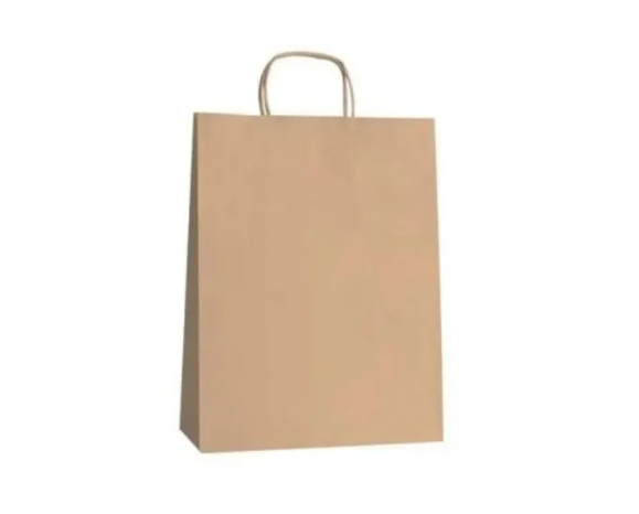Bolsa Kraft con manilla cordel 36x30x16 cm