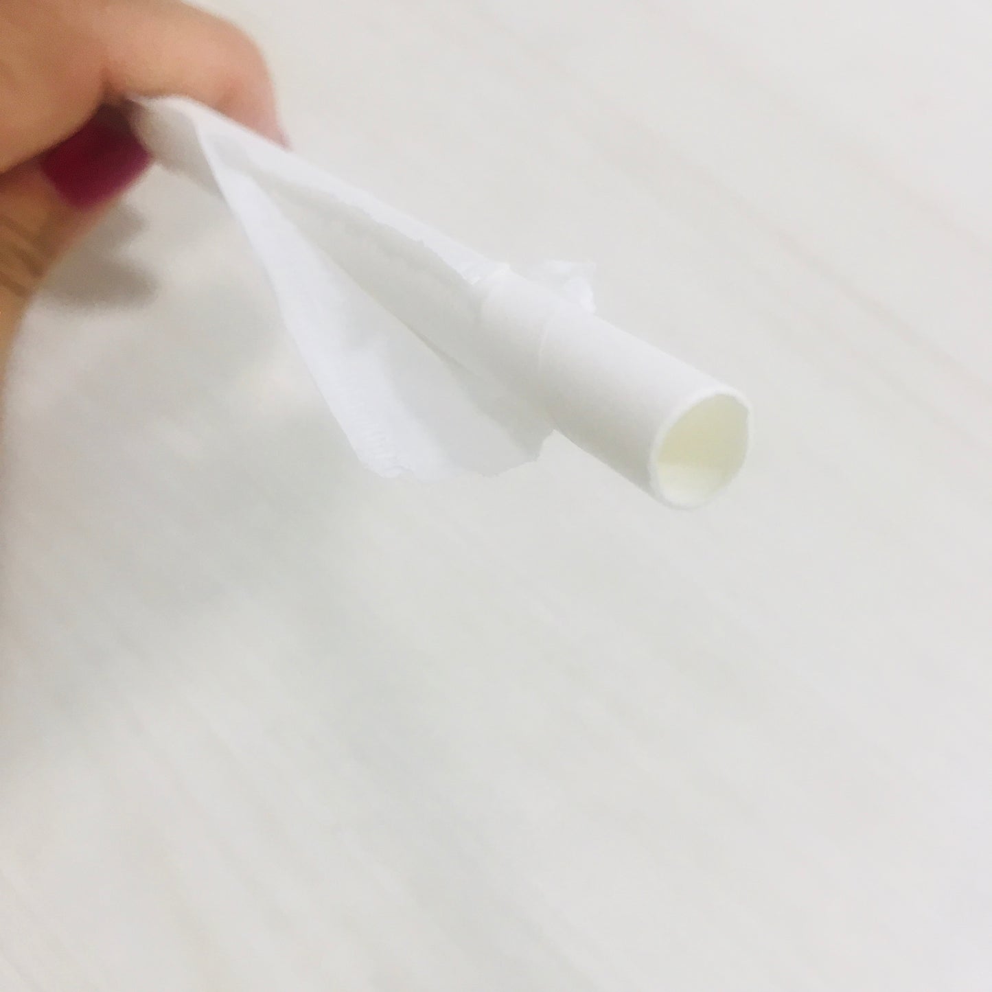 Bombilla BLANCA 8MM de Papel EMBOLSADA 25un