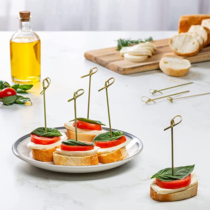 Pincho Nudo Brocheta Madera 12 cm (50 un)