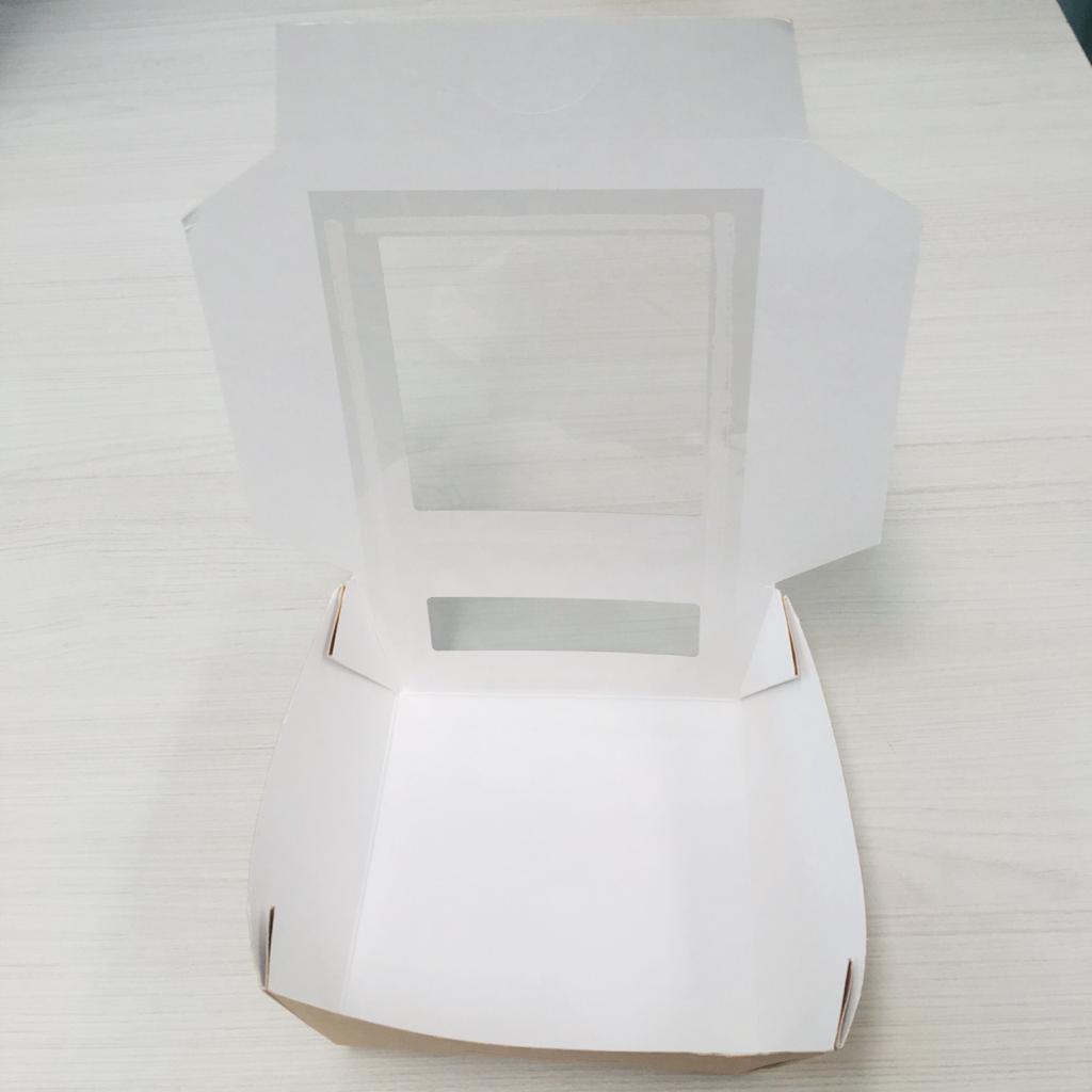 Caja kraft doble ventana - Desechables Chiguayante