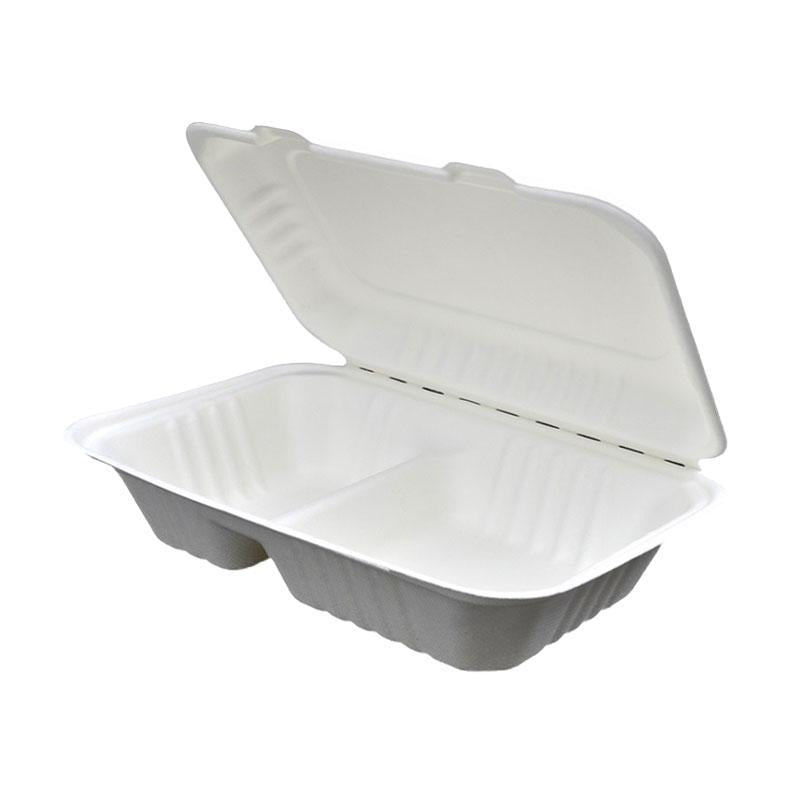 Contenedor Rectangular 2 divisiones COMPOSTABLE