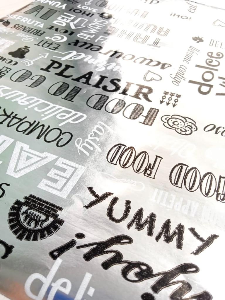 Papel Aluminio con Diseño 31x38 cm