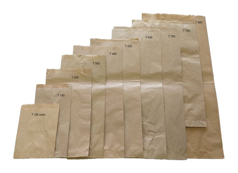 Bolsa Papel Saco CAFE T-300 (100 un) - Desechables Chiguayante