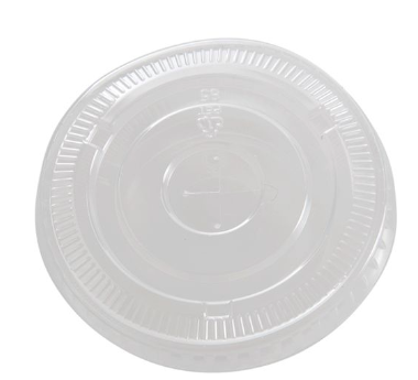 Tapa Plana para Vaso PlĂĄstico 500ml transp. 50 un - Desechables Chiguayante