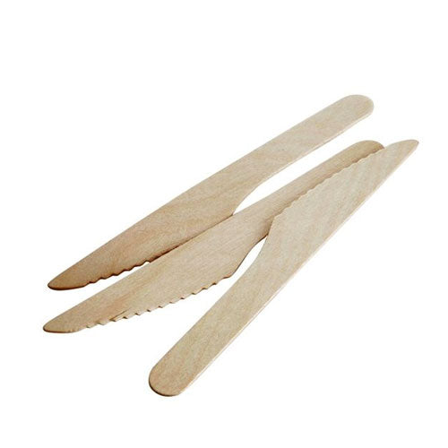 Cuchillo de Madera Set 100 unidades - Desechables Chiguayante