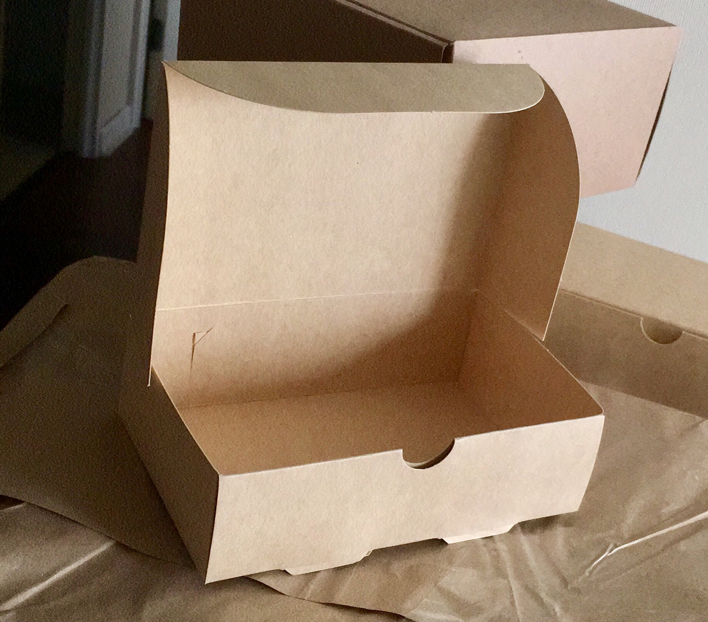 Caja Kraft rectangular - Desechables Chiguayante