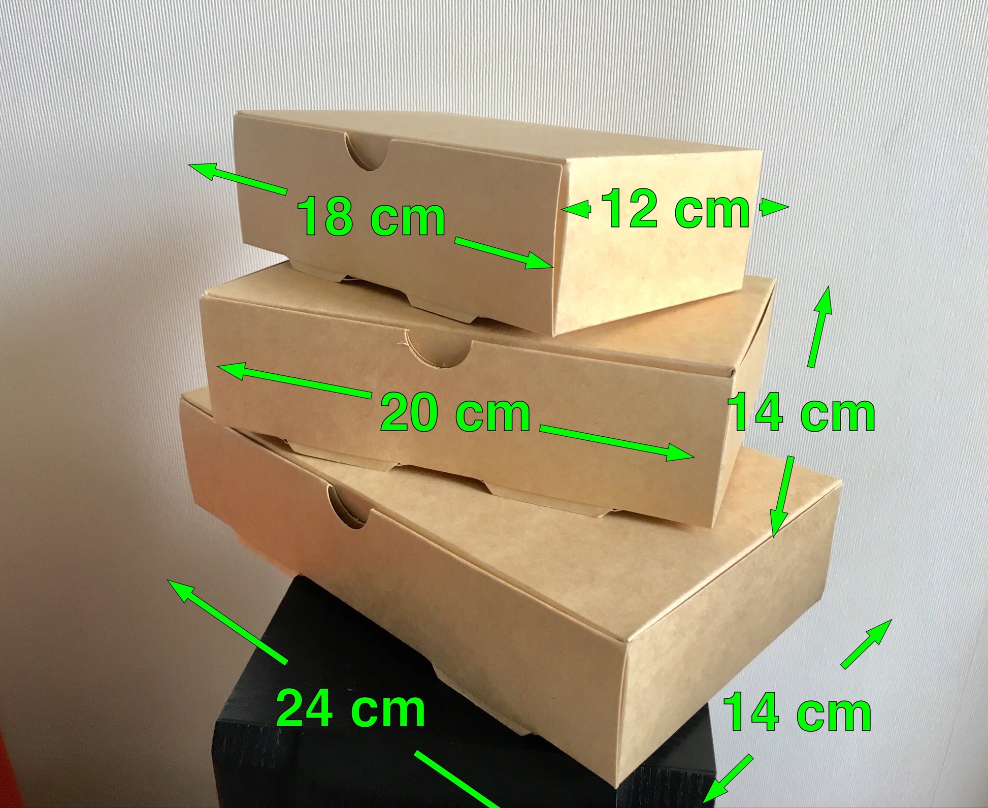Caja Kraft rectangular - Desechables Chiguayante