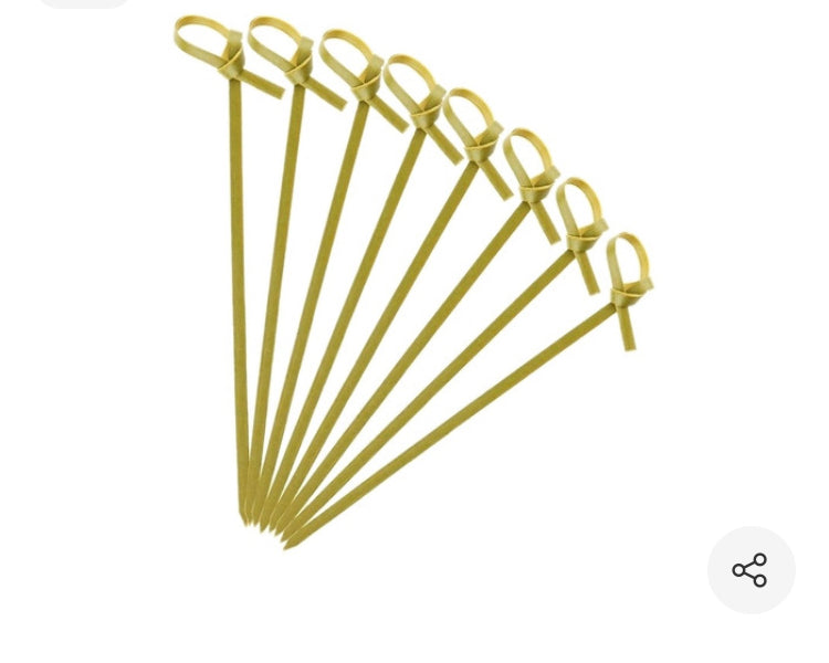 Pincho Nudo Brocheta Madera 9 cm (50 un)