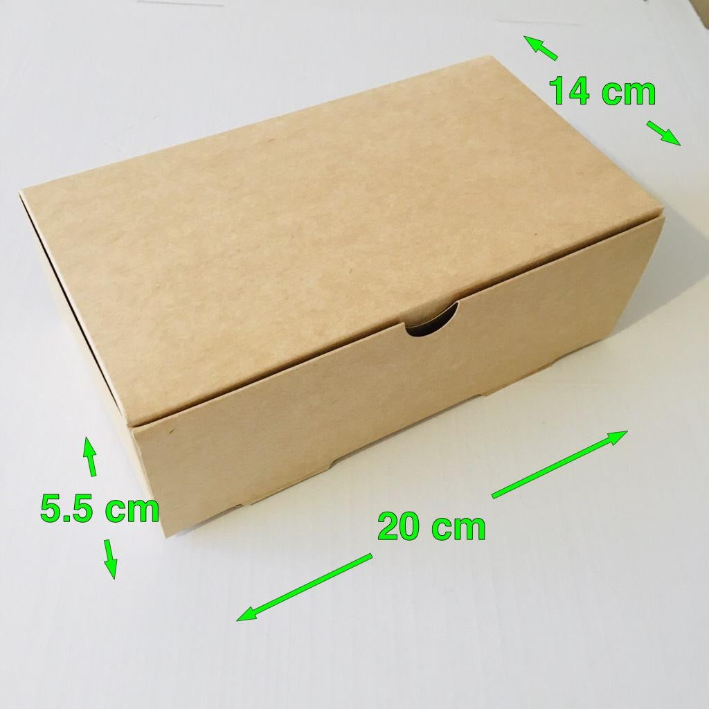 Caja Kraft rectangular - Desechables Chiguayante