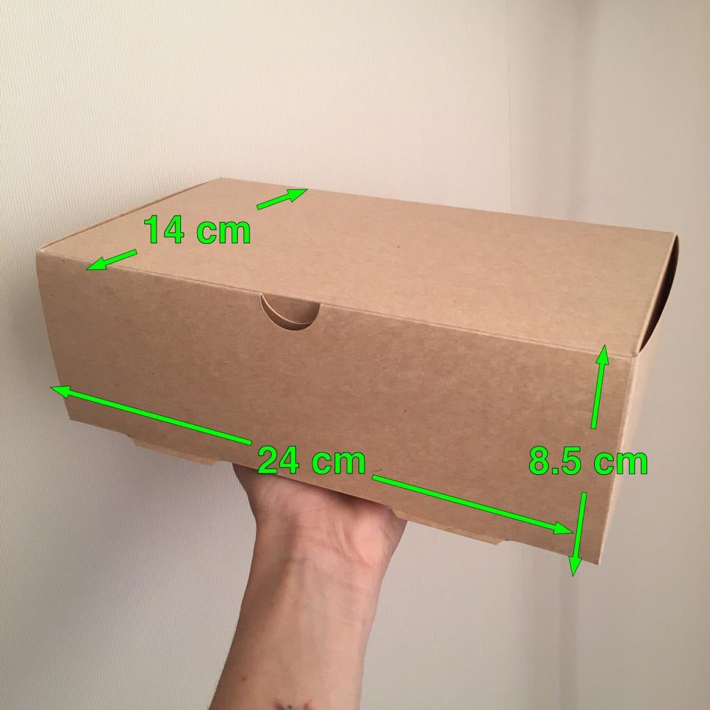 Caja Kraft rectangular - Desechables Chiguayante