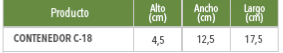 Contenedor Aluminio C18 Set 20 un - Desechables Chiguayante