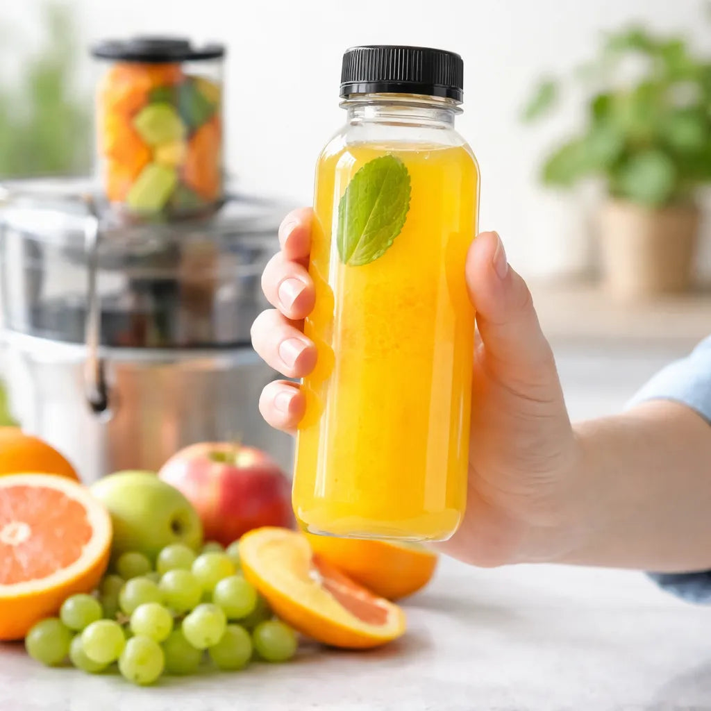 Botella PET 300ml con tapa Negra