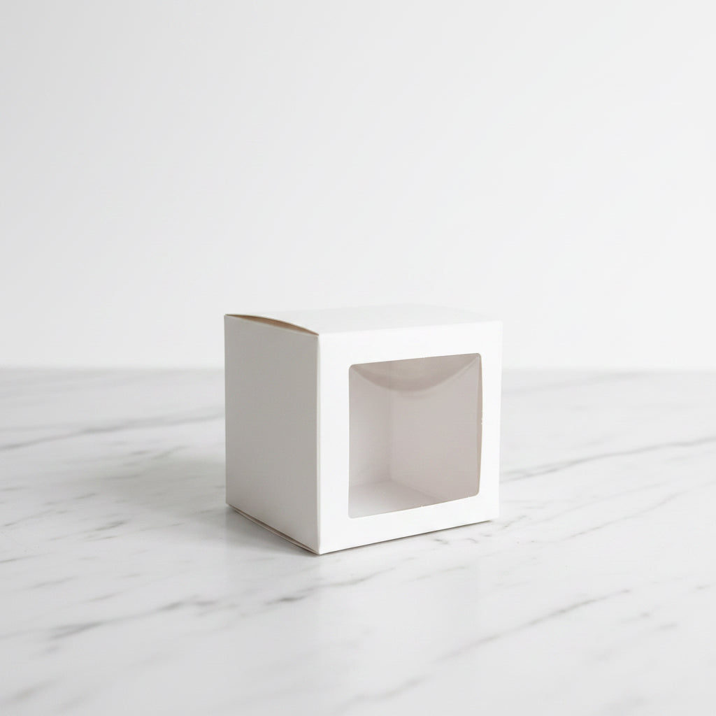 Caja para joyas para un alfajor con ventana concepcion desechables chiguayante