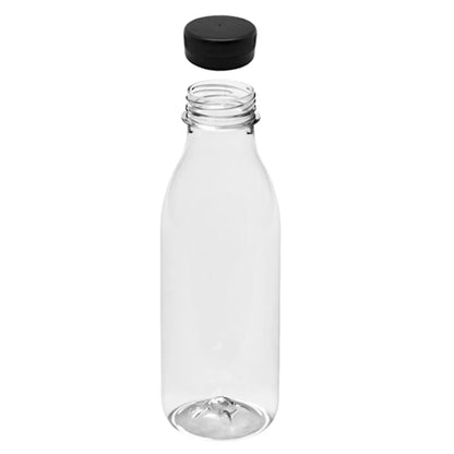 Botella PET 300ml con tapa Negra