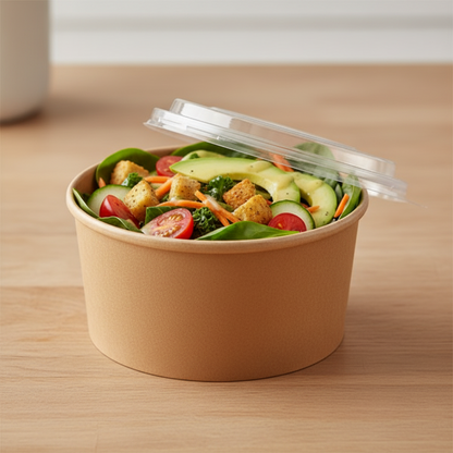 Bowl Kraft 1000 cc con tapa