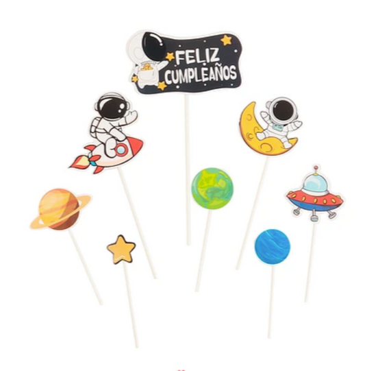 Topper Astronauta para decoracion de torta niños