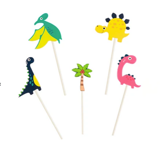 Topper Dinosaurio 5 Piezas