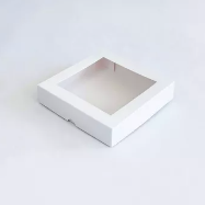 Caja Ventana Alfajores Bombones 10x10x4 cm