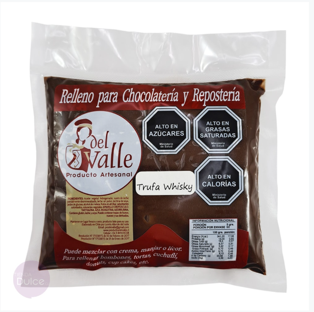 Relleno para Chocolateria TRUFA WHISKY 250 grs