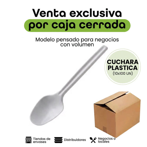 CAJA CUCHARA PLÁSTICA (10X100)