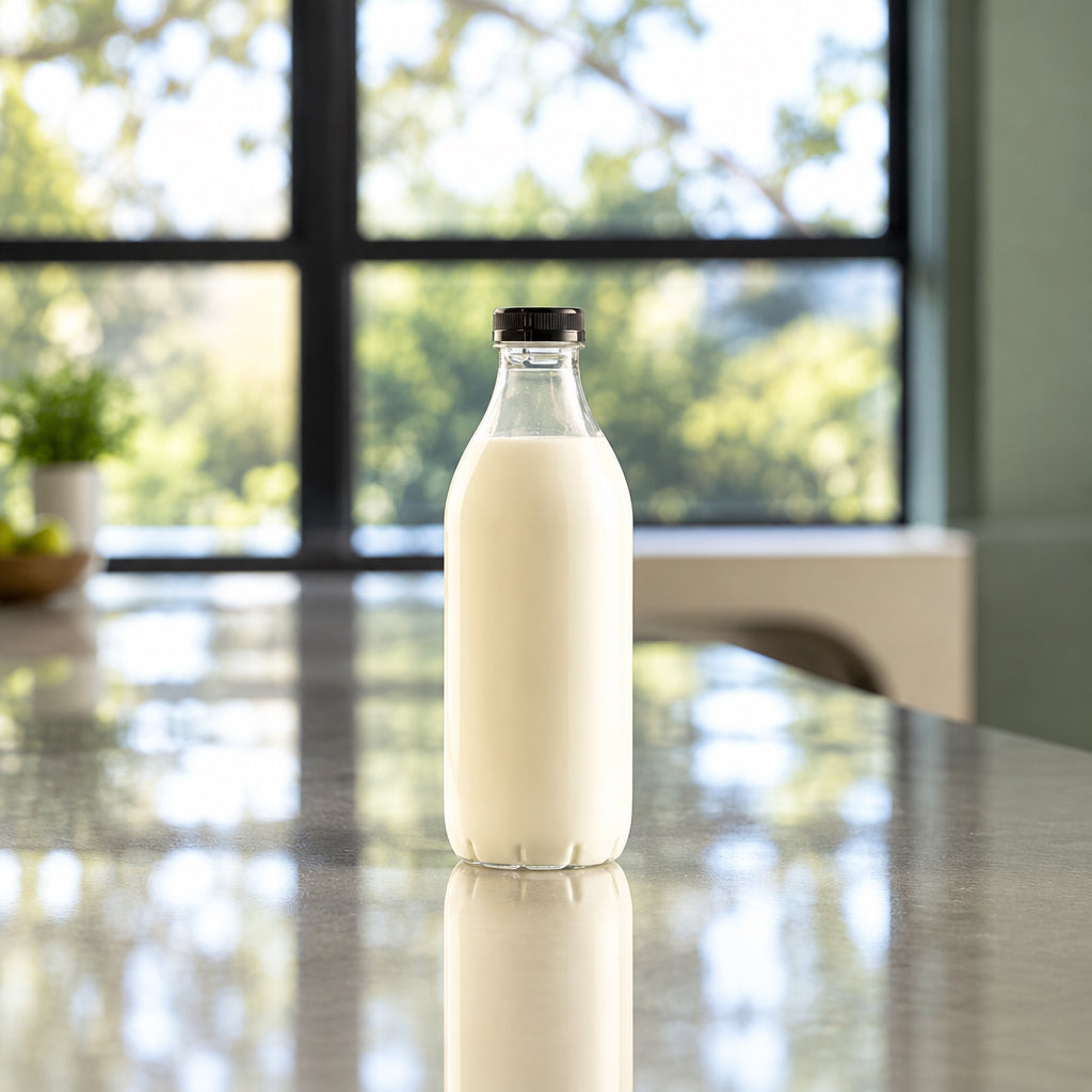 Botella PET 1 Litro con tapa Negra