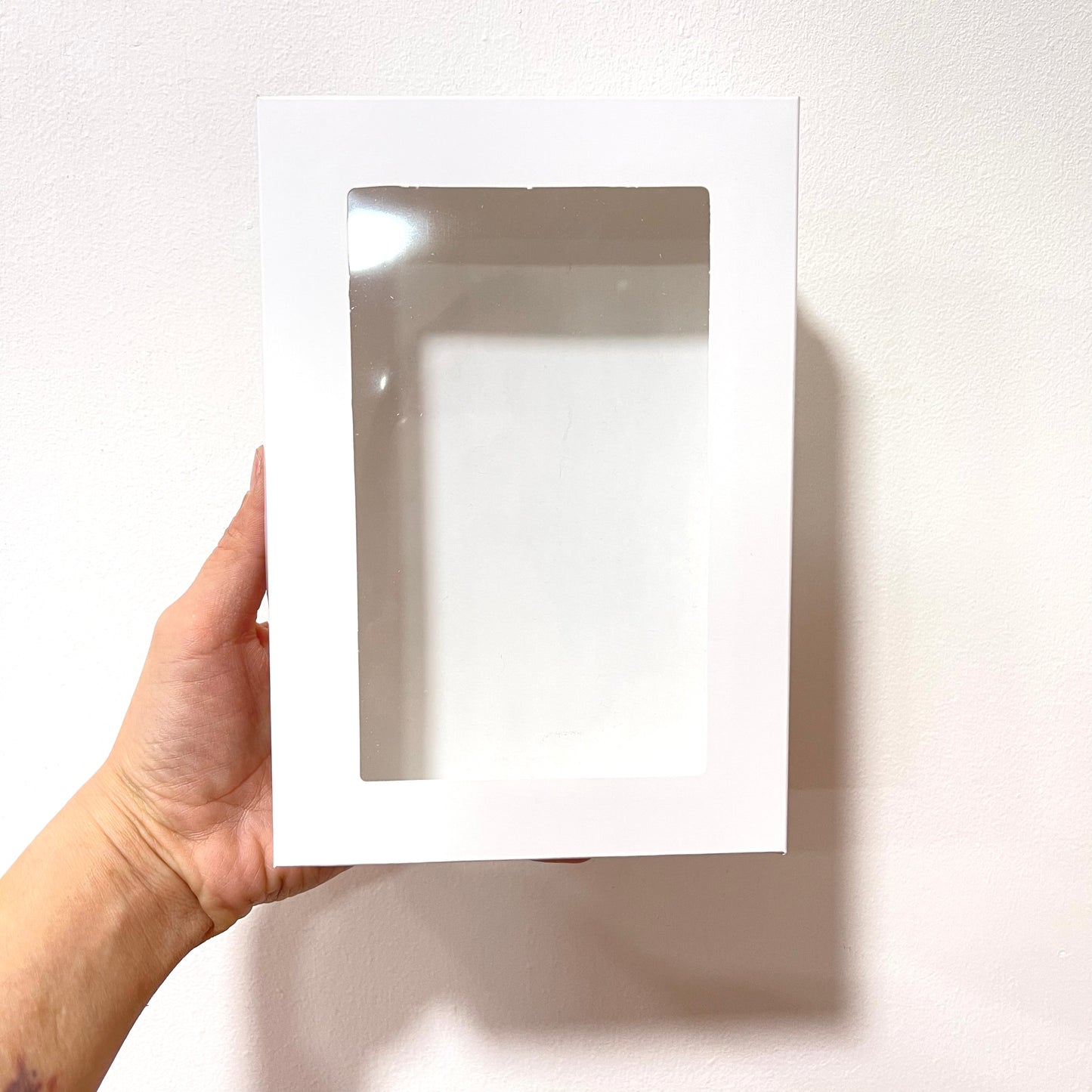 Caja Blanca 23x17x6 cm con ventana