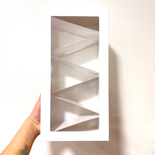 Caja Blanca 5 Trozos Triangulares con ventana