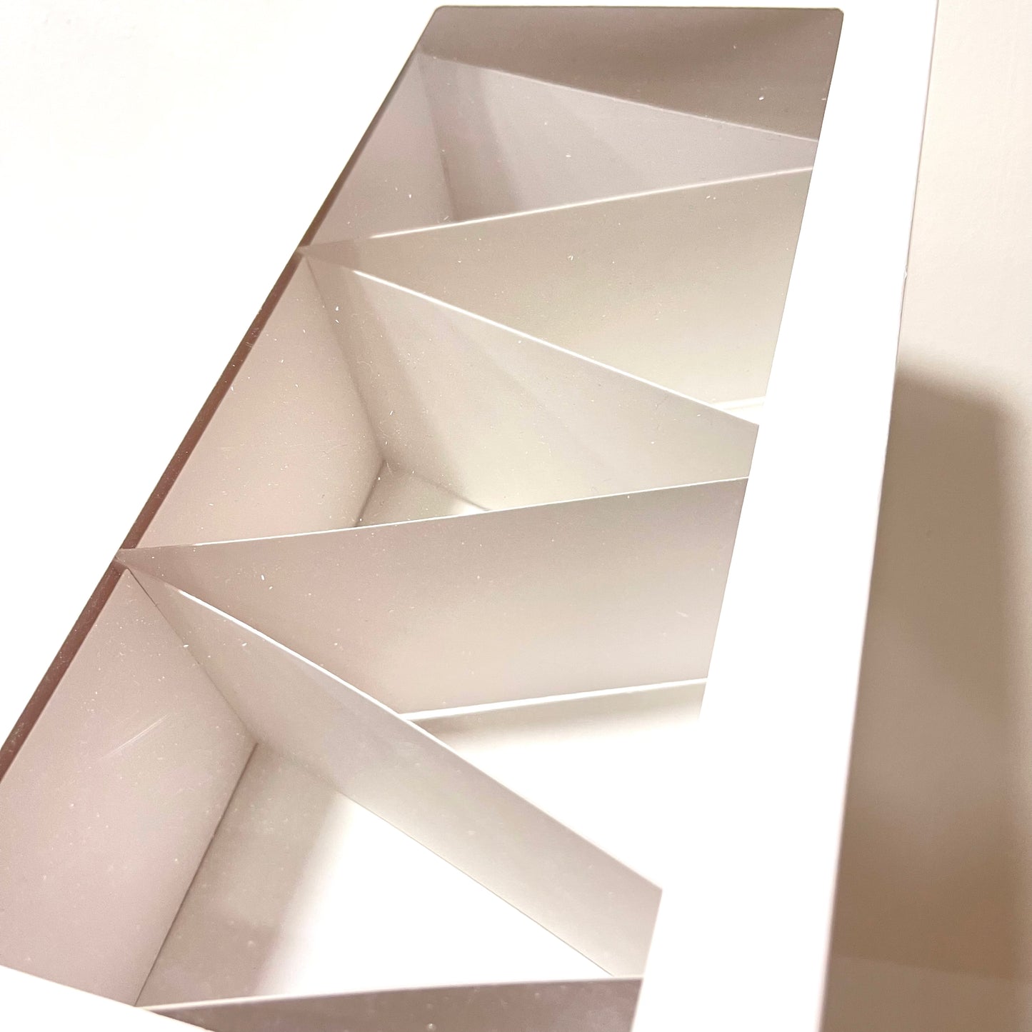 Caja Blanca 5 Trozos Triangulares con ventana