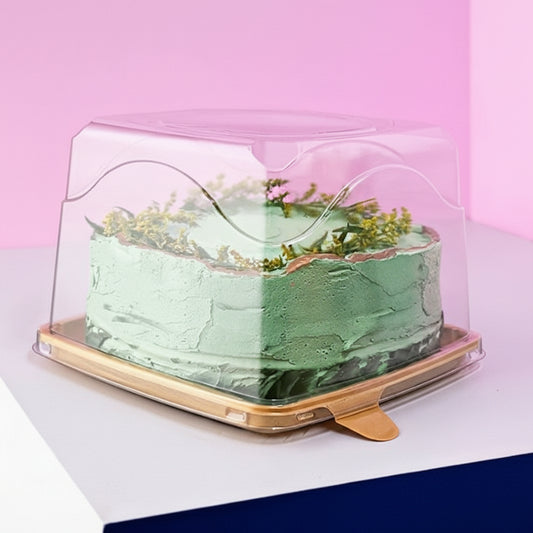 Porta torta dorada elegante concepcion barato