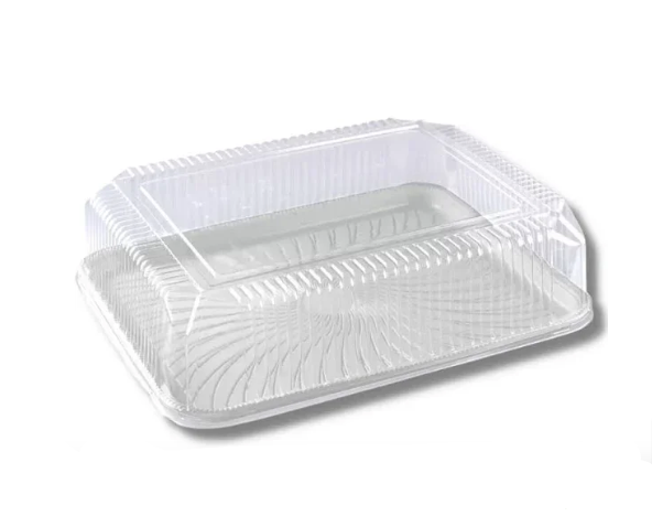 Porta Torta Rectangular Blanca 36x23x11