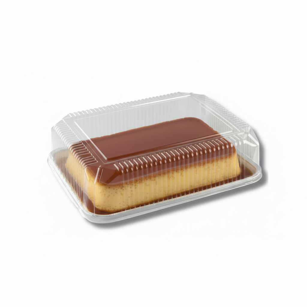 Porta Torta Rectangular Blanca 36x23x11