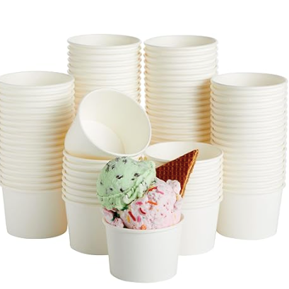Vaso Pote Blanco para Helado 4 oz (50 un)