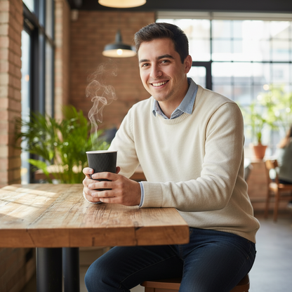 vaso negro cafe concepcion