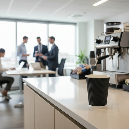 vaso negro elegante para cafe concepcion barato