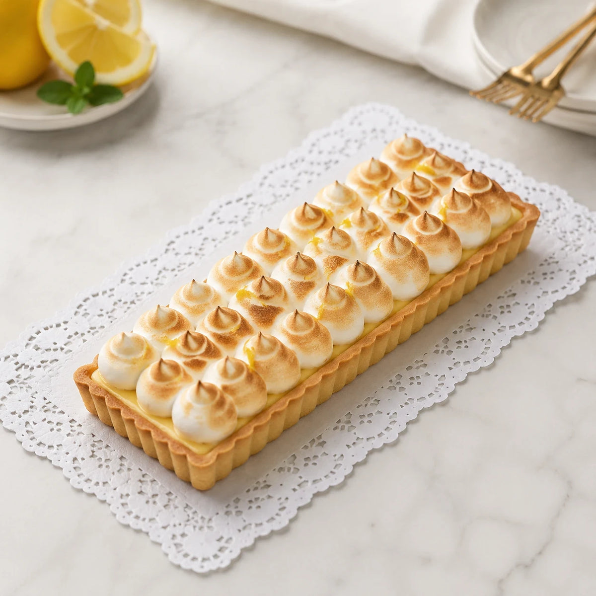 Blonda Rectangular Nº 1 Brazo de Reina