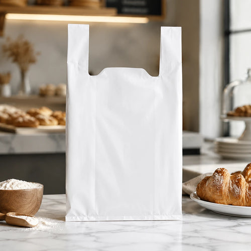 Bolsa Camiseta 35x45 Blanca 100 unidades