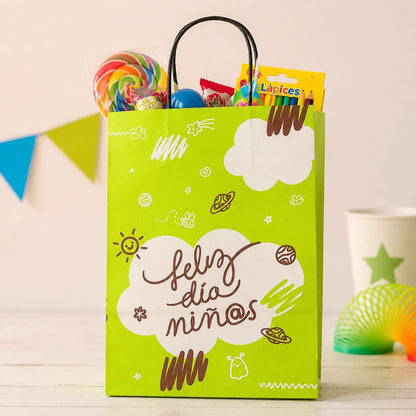 Bolsa con Manilla Dia del Nino 30x20x10