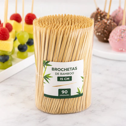Brochetas de Bamboo 15 cm (90 un)