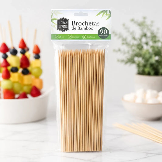 Brochetas de Bamboo 25 cm (90 un)