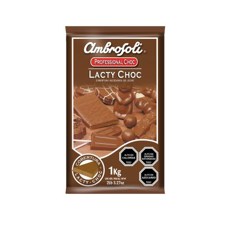 chocolate Barra Leche Ambrosoli 1 kg concepcion