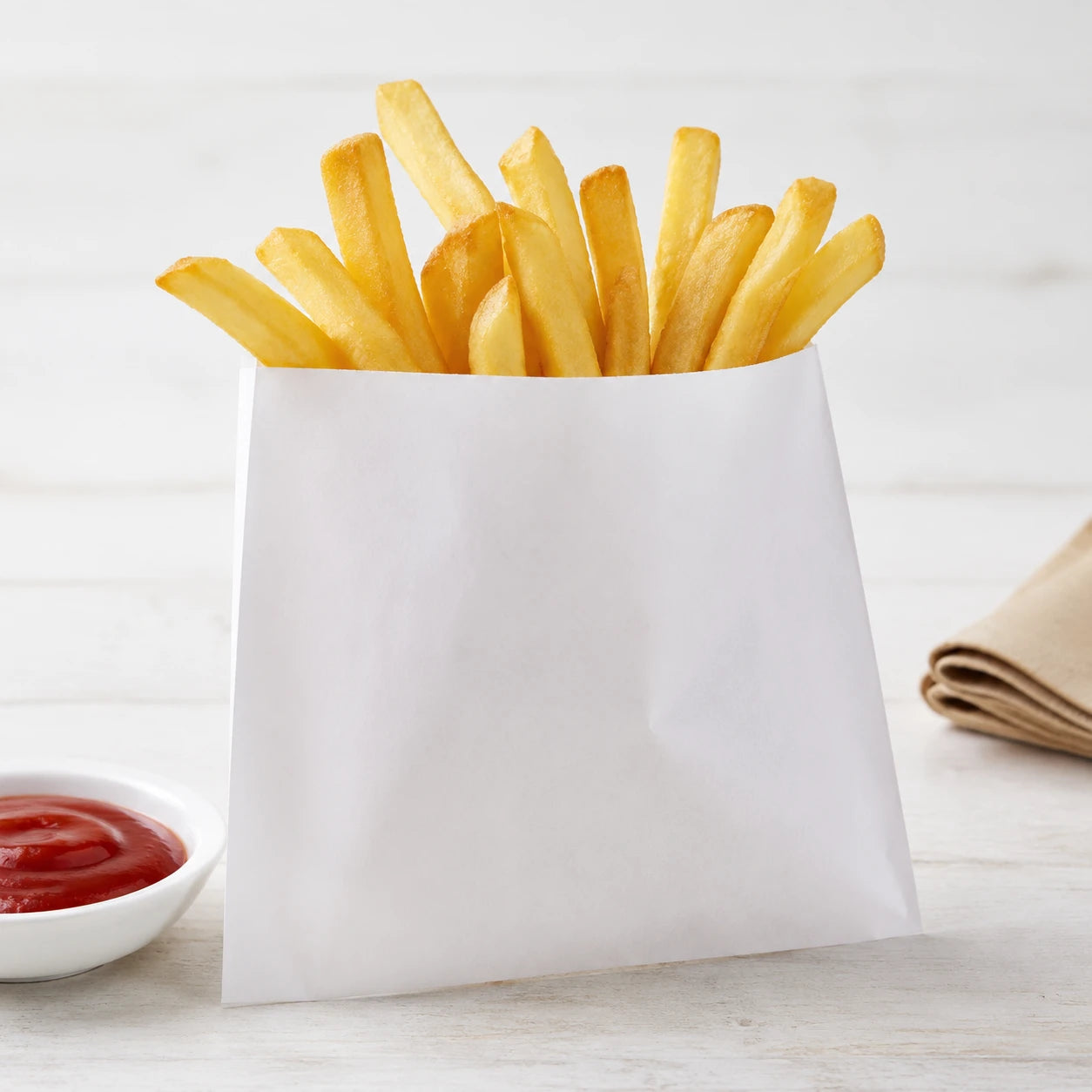 Saco Blanco corto Papas Fritas 100 un